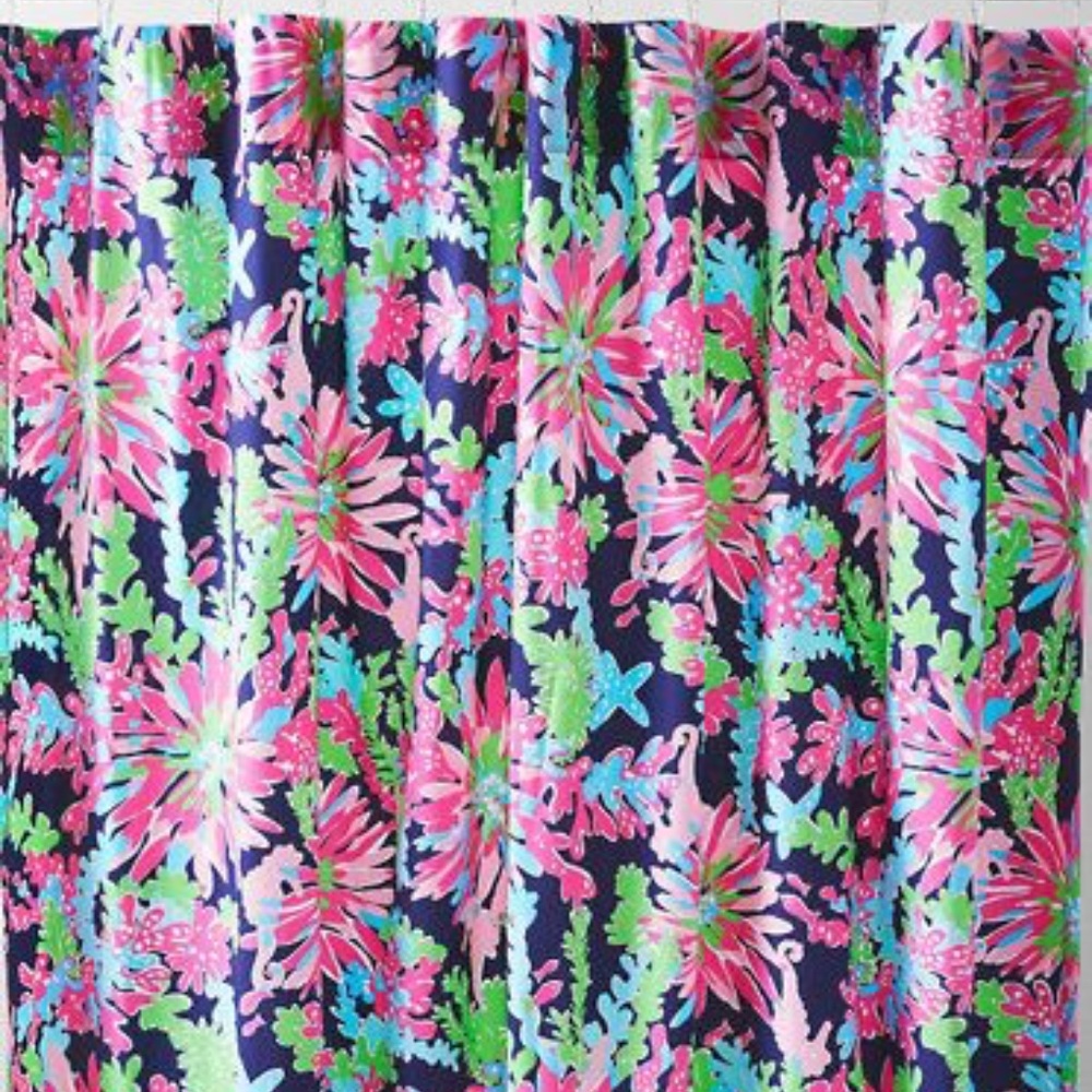 Lilly Pulitzer Shower Curtain Trippin & Sippin